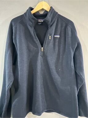 Patagonia Men’s Dark Navy Half-Zip Fleece Pullover